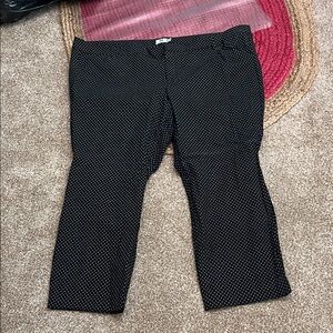 Old Navy Black and White Polka Dot Pants